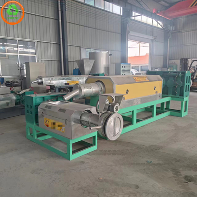 quality التصميم ثلاثي المسمار النفايات PP PE HDPE LDPE فيلم البلاستيك إعادة تدوير الحبيبات صنع آلة factory